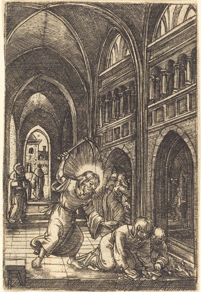 Kristus karkottaa rahanvaihtajat tekijältä Albrecht Altdorfer