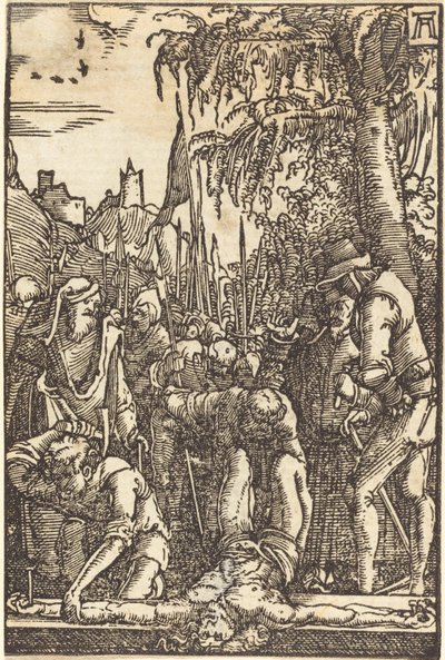 Kristus ristiin naulittu tekijältä Albrecht Altdorfer