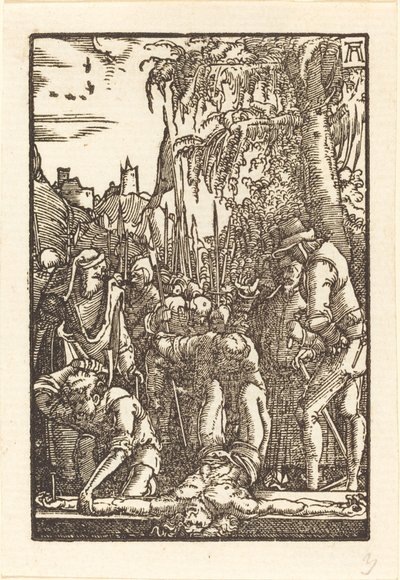Kristus naulittiin ristille tekijältä Albrecht Altdorfer
