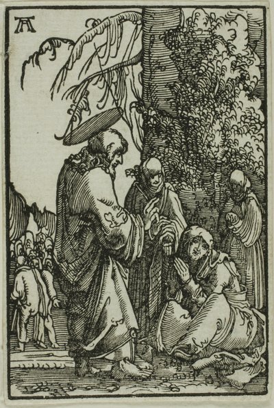 Kristus jättää äitinsä, ihmisen lankeemuksesta ja lunastuksesta tekijältä Albrecht Altdorfer