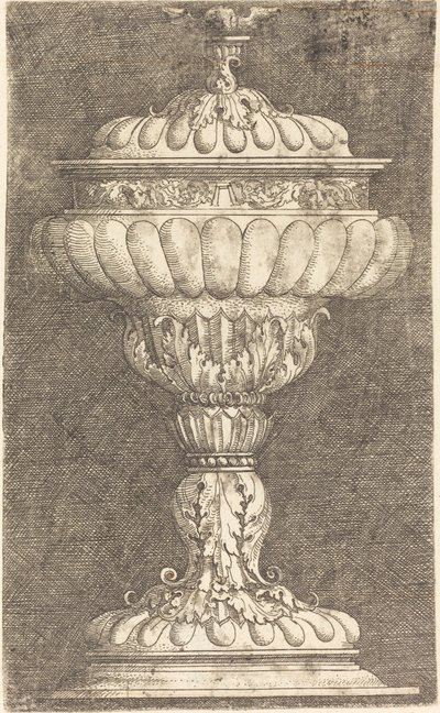 Peitetty pikari siivekkäällä pallolla tekijältä Albrecht Altdorfer