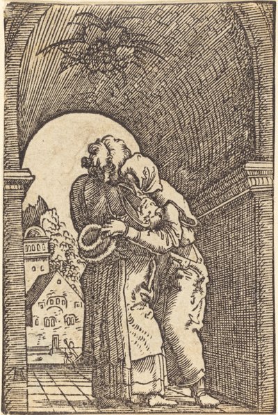 Joachim abraçant Annafinnish tekijältä Albrecht Altdorfer