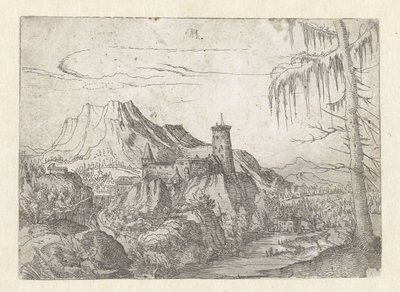 Maisema suurella linnalla tekijältä Albrecht Altdorfer