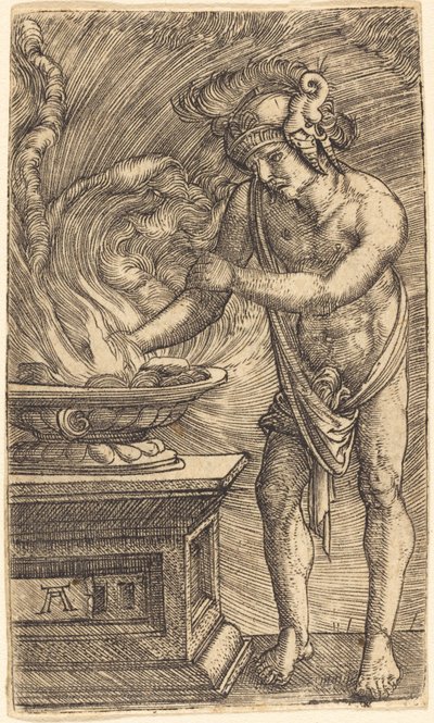 Mucius Scaevola poltti kätensä tekijältä Albrecht Altdorfer