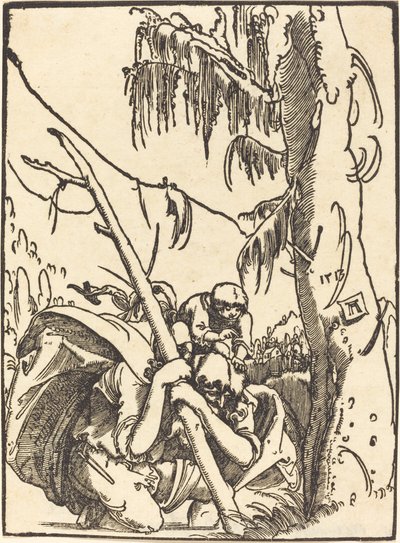 Pyhä Christopher tekijältä Albrecht Altdorfer