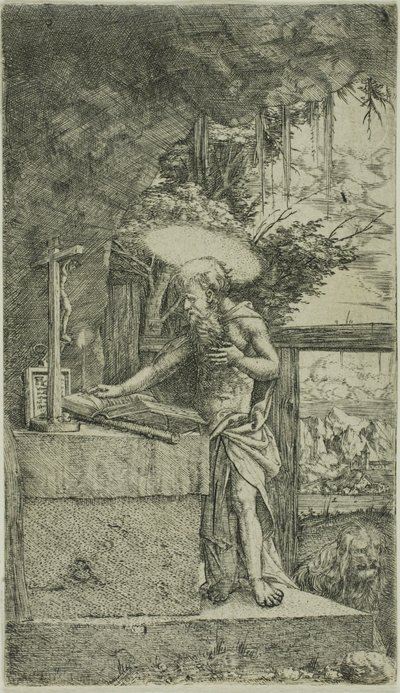 Saint Jerome Reading tekijältä Albrecht Altdorfer