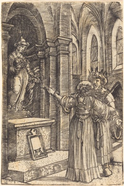 Salomo rukoilee epäjumalia tekijältä Albrecht Altdorfer