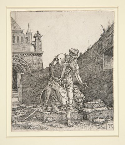 St. Jerome muurin vieressä tekijältä Albrecht Altdorfer