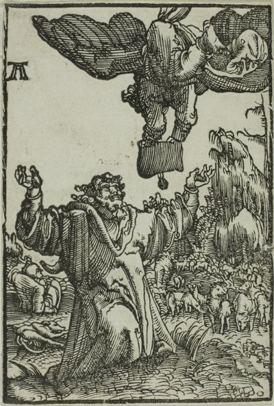 Ilmoitus Joachimille, luvusta The Fall and Redemption of Man tekijältä Albrecht Altdorfer