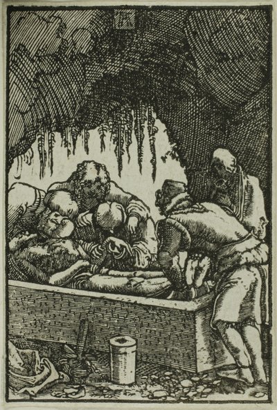 The Tombment, kirjasta The Fall and Redemption of Man tekijältä Albrecht Altdorfer