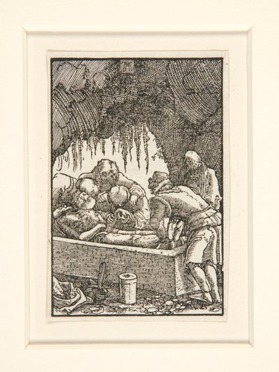 Kristuksen hautaus sarjasta The Fall and Redemption of Man tekijältä Albrecht Altdorfer