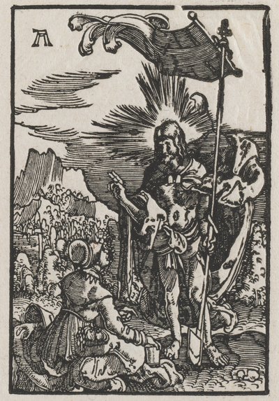 Ihmisen lankeemus ja lunastus: Kristus ilmestyy Pyhälle Maria Magdalenalle tekijältä Albrecht Altdorfer