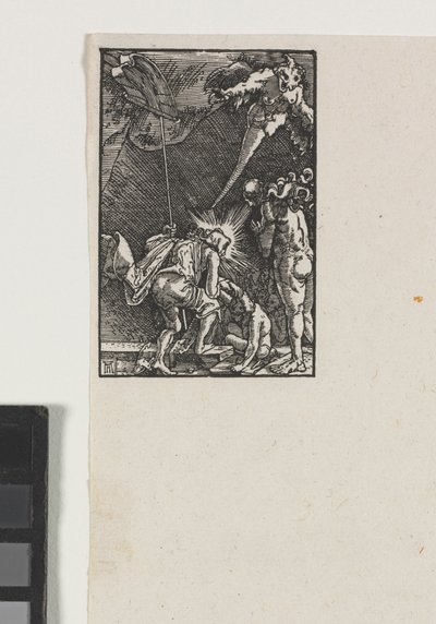 Ihmisen lankeemus ja lunastus: Kristus laskeutuu helvettiin, n. 1515. tekijältä Albrecht Altdorfer