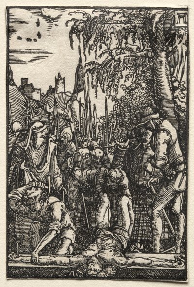 Ihmisen lankeemus ja lunastus: Kristus ristiin naulattuna, n. 1515. tekijältä Albrecht Altdorfer