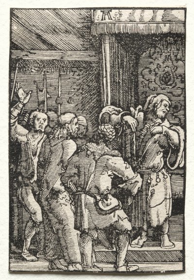 Ihmisen lankeemus ja lunastus: Kristus ennen Kaifasta, n. 1515. tekijältä Albrecht Altdorfer