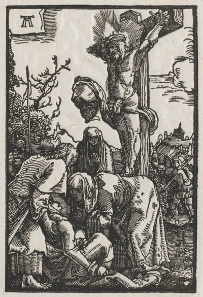 Ihmisen lankeemus ja lunastus: Kristus ristillä, n. 1515. tekijältä Albrecht Altdorfer
