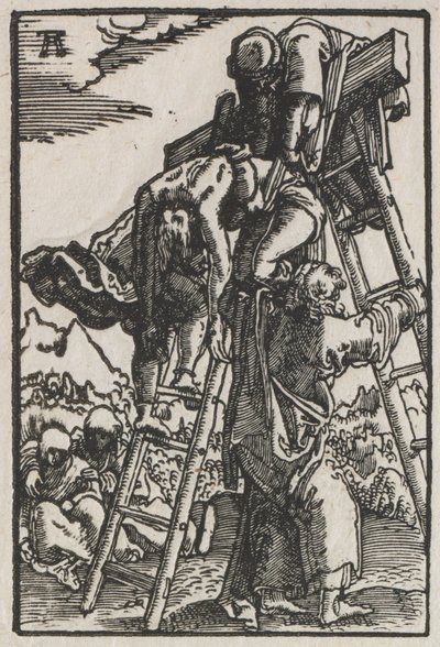 Ihmisen lankeemus ja lunastus: Laskeutuminen ristiltä, n. 1515. tekijältä Albrecht Altdorfer