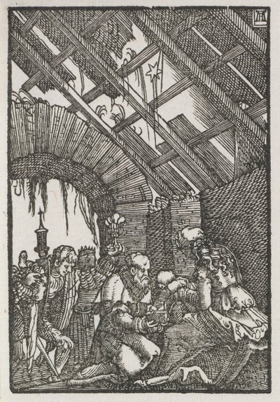 Ihmisen lankeemus ja lunastus: The Adoration of the Magi, n. 1515. tekijältä Albrecht Altdorfer