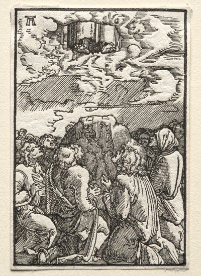 Ihmisen lankeemus ja lunastus: Ascension, c. 1515. tekijältä Albrecht Altdorfer