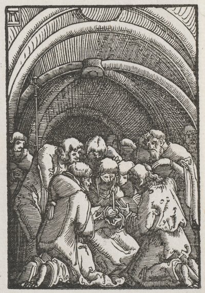 Ihmisen lankeemus ja lunastus: Neitsyen kuolema, n. 1515. tekijältä Albrecht Altdorfer