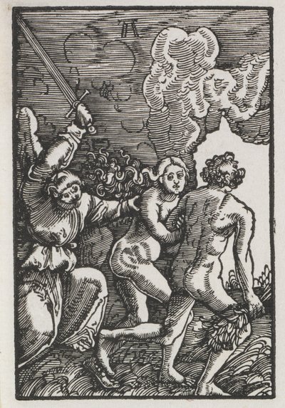 Ihmisen lankeemus ja lunastus: karkotus Eedenistä tekijältä Albrecht Altdorfer