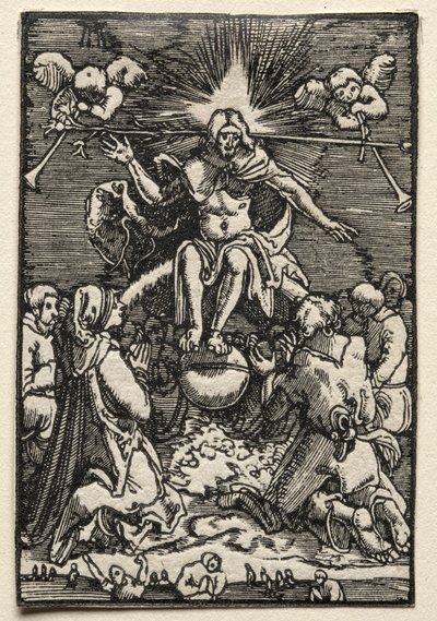 Ihmisen lankeemus ja lunastus: Viimeinen tuomio, n. 1515. tekijältä Albrecht Altdorfer
