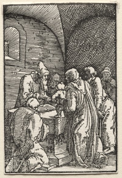 Ihmisen lankeemus ja lunastus: Kristuksen esittely temppelissä, n. 1515. tekijältä Albrecht Altdorfer