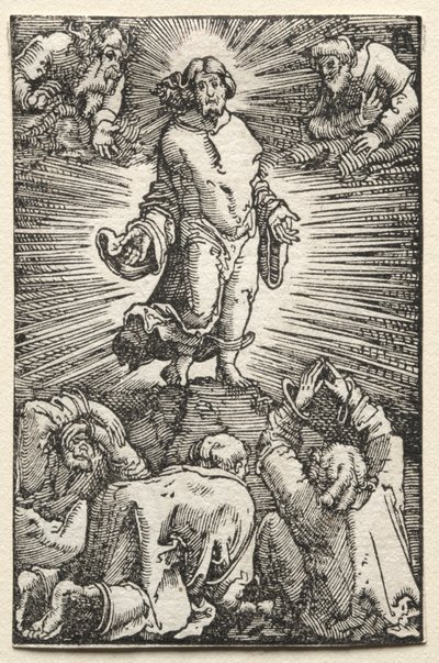 Ihmisen lankeemus ja lunastus: kirkastuminen, c. 1515. tekijältä Albrecht Altdorfer