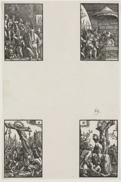 Ihmisen lankeemus ja lunastus, n. 1515. tekijältä Albrecht Altdorfer