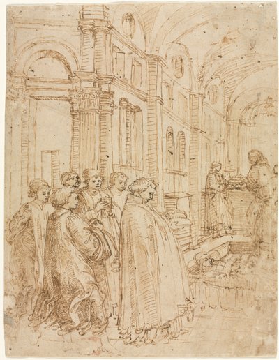 Pyhän Stefanoksen hautajaiset tekijältä Albrecht Altdorfer