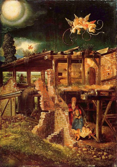 Pyhä yö Kristuksen syntymä, n. 1513 tekijältä Albrecht Altdorfer