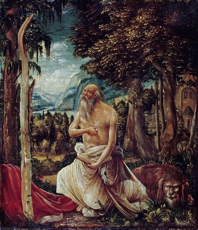 Katuva pyhä Hieronymus, 1507 tekijältä Albrecht Altdorfer