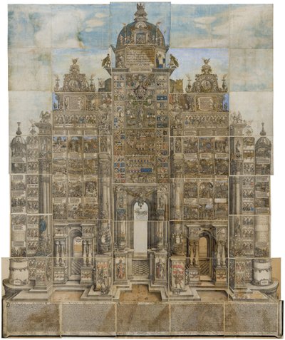 Keisari Maximilian I:n riemukaari tekijältä Albrecht Altdorfer
