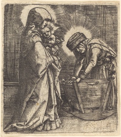 Neitsyt ja lapsi ja Pyhä Anna tekijältä Albrecht Altdorfer