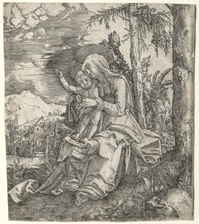Neitsyt maisemassa, n. 1515. tekijältä Albrecht Altdorfer