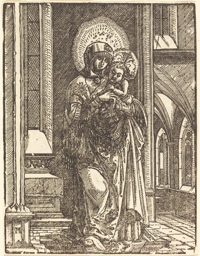 Neitsyt ja lapsi kirkossa tekijältä Albrecht Altdorfer