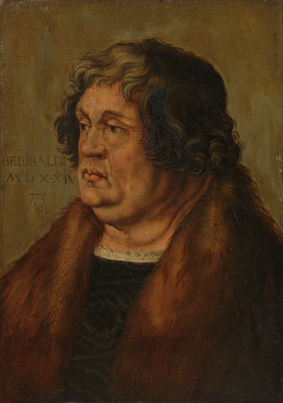 Willibald Pirkheimer (1470-1530) tekijältä Albrecht Dürer (copy after)