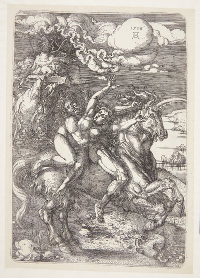 Yksisarvisen sieppaus tekijältä Albrecht Dürer