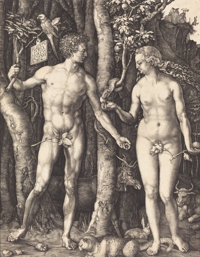 Aadam ja Eeva, 1504. tekijältä Albrecht Dürer