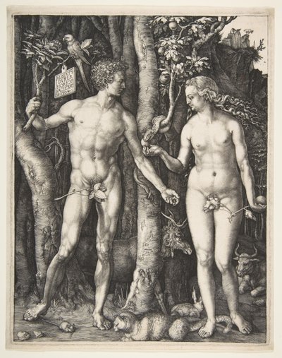 Aadam ja Eeva, 1504. tekijältä Albrecht Dürer