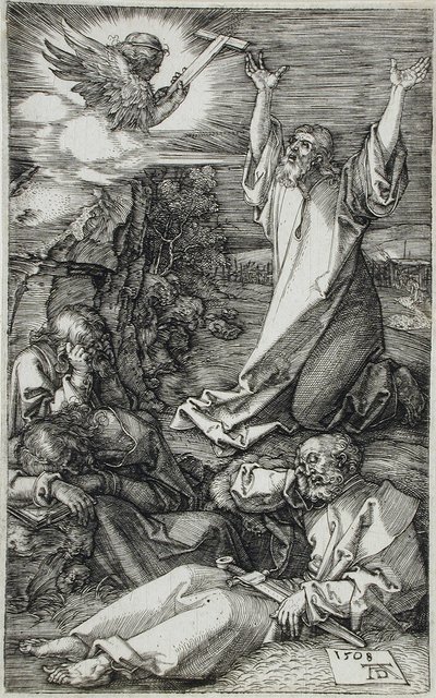 Kristus Öljymäellä tekijältä Albrecht Dürer