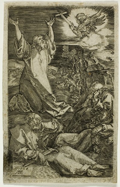 Agony in the Garden, kaiverretusta intohimosta tekijältä Albrecht Dürer