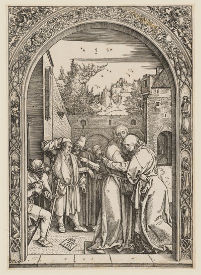 Anna ja Joakim Kultaisen portin alla tekijältä Albrecht Dürer