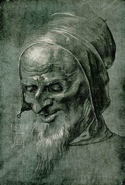 Apostolin pää vuodelta 1508 tekijältä Albrecht Dürer