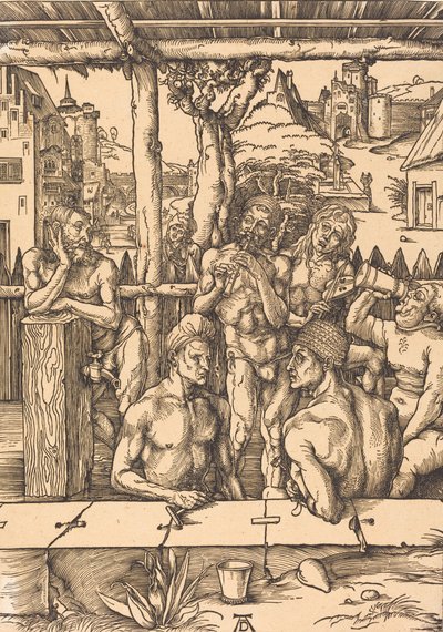 Kylpylä, n. 14961497. tekijältä Albrecht Dürer
