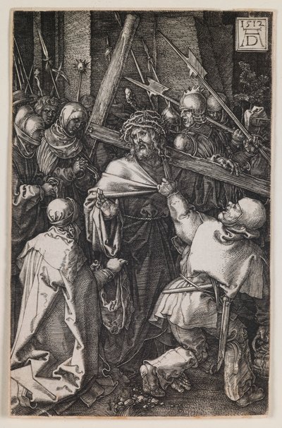 Ristin kantaminen, sarjasta "kaiverrettu intohimo" tekijältä Albrecht Dürer