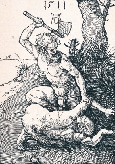 Kain surmasi Abelin, 1511 1906 tekijältä Albrecht Dürer