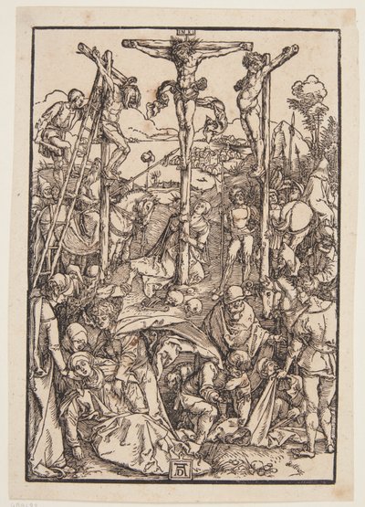 Golgata (vaatimaton puupiirros) tekijältä Albrecht Dürer