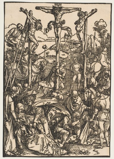 Golgata, jossa on kolme ristiä, n. 1503. tekijältä Albrecht Dürer