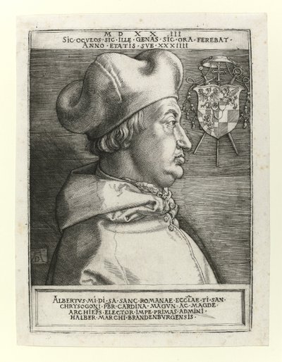 Brandenburgin kardinaali Albert, 1523 tekijältä Albrecht Dürer